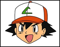 How to Draw Ash Ketchum