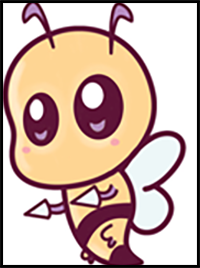 How to Draw Cute / Chibi / Kawaii Beedrill from Pokemon Easy Step by Step Drawing Tutorial for Beginners