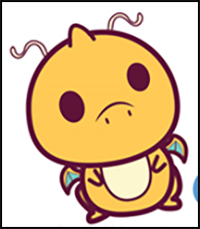 How to Draw Cute Dragonite (Chibi / Kawaii) from Pokemon Easy Step by Step Drawing Lesson