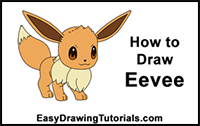 How to Draw Eevee from Pokemon