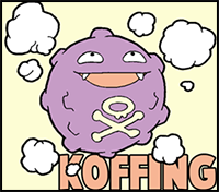 How to Draw Koffing from Pokemon in Easy Step by Step Drawing Lesson