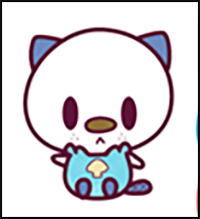 How to Draw Cute Kawaii Chibi Oshawott from Pokemon in Easy Step by Step Drawing Tutorial