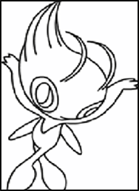 How to draw Celebi Pokemon