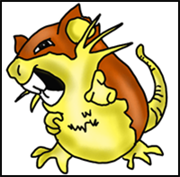 How to Draw Raticate from Pokemon for Kids : Step by Step Drawing Lesson
