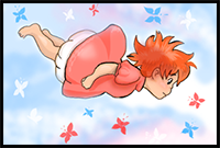 How to Draw Ponyo from Ponyo