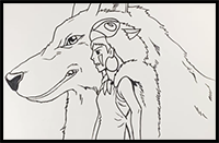 How to Draw Princess Mononoke