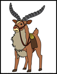 How to Draw Yakul from Princess Mononoke