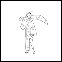 How to Draw Jakotsu from Inuyasha