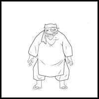 How to Draw Mukotsu from Inuyasha