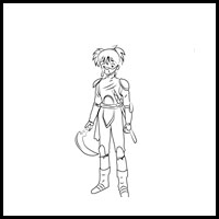 How to Draw Kohaku from Inuyasha