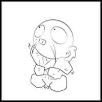 How to Draw Myoga from Inuyasha