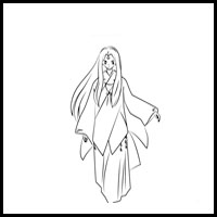 How to Draw Tsubaki from Inuyasha