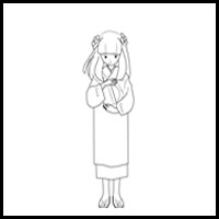 How to Draw Kanna from Inuyasha