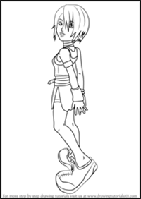 How to Draw Kairi from Kingdom Hearts