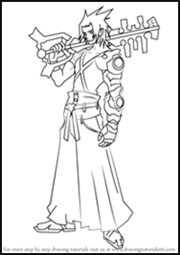 How to Draw Terra from Kingdom Hearts