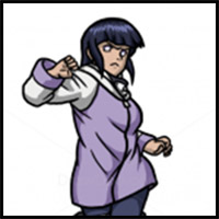 How to Draw Hinata Hyuga 2, Naruto