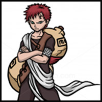 How to Draw Gaara, Naruto