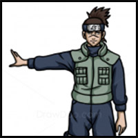 How to Draw Iruka Umino, Naruto