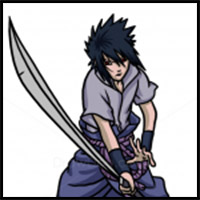 How to Draw Sasuke Uchiha, Naruto