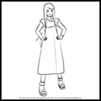 How to Draw Kushina Uzumaki from Naruto