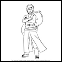 How to Draw Gaara from Naruto