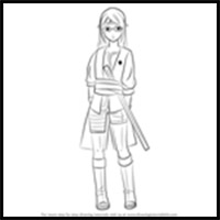 How to Draw Sarada Uchiha from Naruto