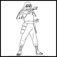 How to Draw Hashirama Senju from Naruto