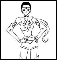 How to Draw Sailor Star Maker from Sailor Moon