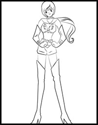 How to Draw Sailor Star Healer from Sailor Moon