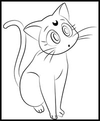 How to Draw Luna from Sailor Moon