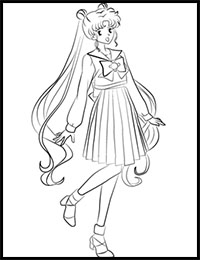 How to Draw Usagi Tsukino from Sailor Moon