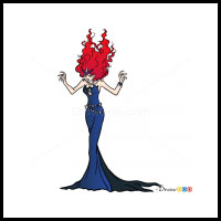 How to Draw Queen Beryl, Sailor Moon