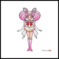 How to Draw Sailor ChibiMoon, Sailor Moon