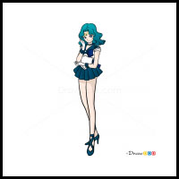 How to Draw Sailor Neptune, Sailor Moon