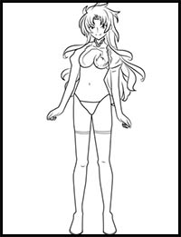 How to Draw Ryoko from Tenchi Muyo!