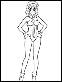 How to Draw Mihoshi Kuramitsu from Tenchi Muyo!