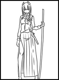 How to Draw Hachiko from Tenchi Muyo!