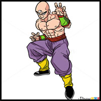 How to Draw Tien, Dragon Ball Z