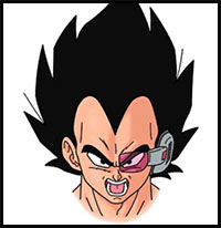 How to Draw Vegeta