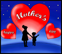 How to Draw a Mother's Day Card