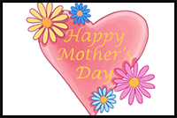 How to Draw a Mother's Day Card