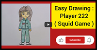 Easy Drawing: Player 222 - Squid Game | Draw Squid Game Character