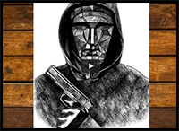 Front man Drawing from Squid Game