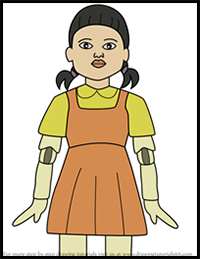 How to Draw Young-hee from Squid Game