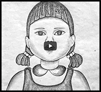 Squid Game Doll Drawing