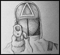 How to Draw Squid Game Guard