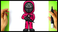 How to Draw Squid Game Guard Uniform - Squid Game 2