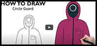 How to Draw Circle Guard from Squid Game