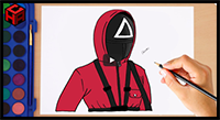 How to Draw Squid Game Guard Uniform - Squid Game 2
