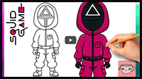 How to Draw Squid Game Guard | Easy Drawing Tutorial